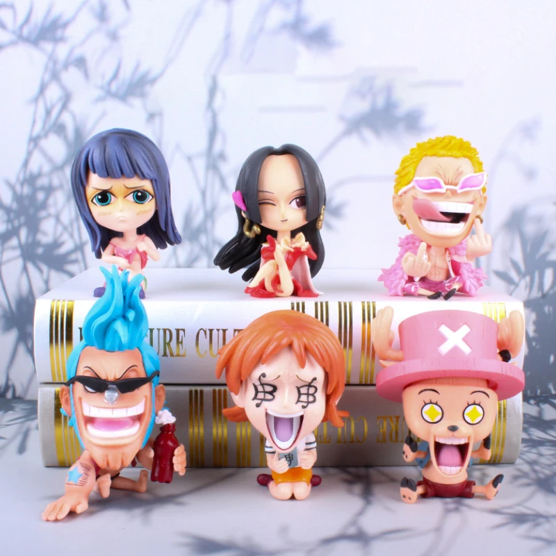 One Pieced Zoro Luffy Sanji Anime Figure Ver. Robin Nami Brook Chopper Childhood PVC Kawaii Figures OP Ace RANKY Usopp
