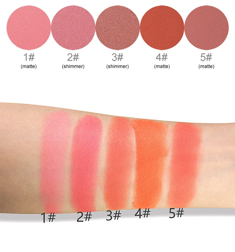 Wholesale Face makeup blush palette High quality Single Blusher/ private label blush
