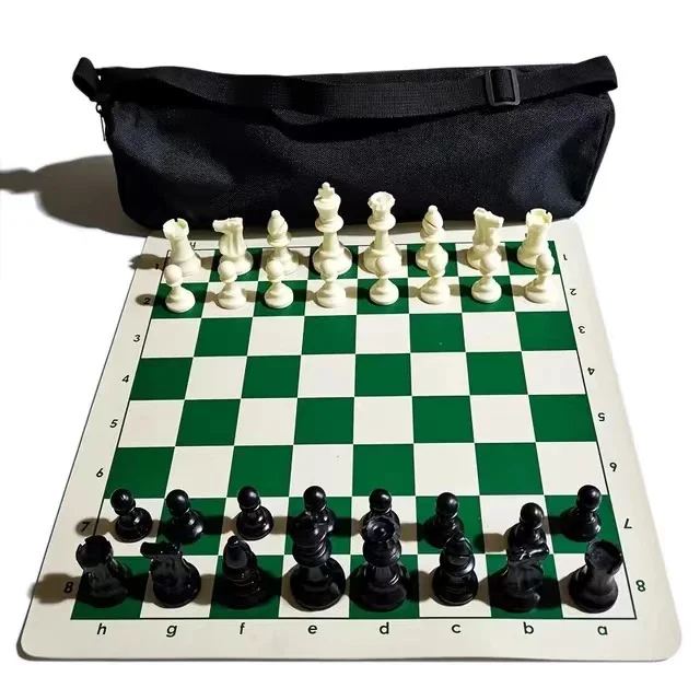 New Two-Color Back Bag Three Sizes Outdoor Leisure Portable Chess With Chess piece Double Zipper Bag Party Board Game Gift