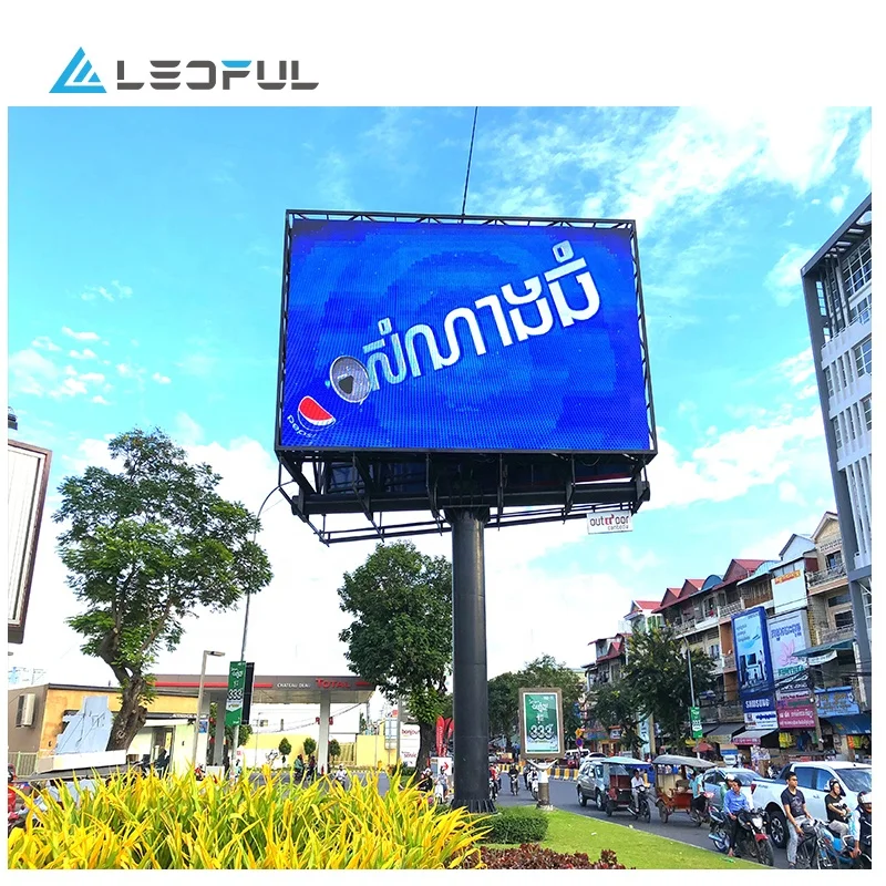 
P10 Easy installation LED screens commercial advertising bill boarding display 