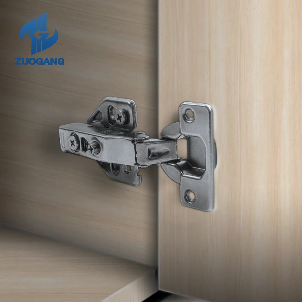Zuogang adjustable Cold Steel MS hydraulic buffer damping Clip-on Soft Closing cabinet furniture 3D hinge