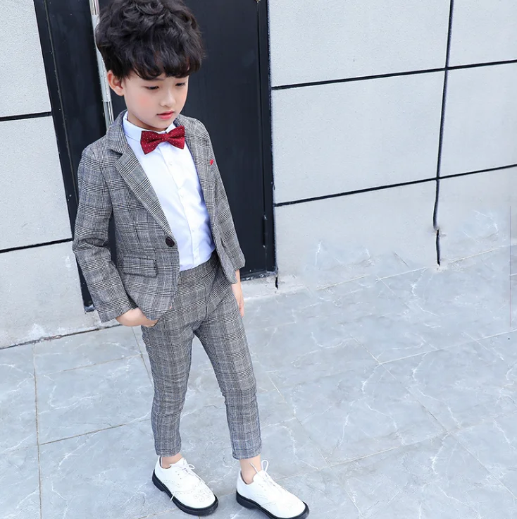 2021 Boy suit two-piece suit for children, autumn suit for children, new style suit for children and baby dress