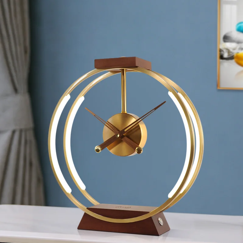 LED Table Desk Lamp With QI Wireless Charger Alarm Clock Eye Protect Light Table Lamp
