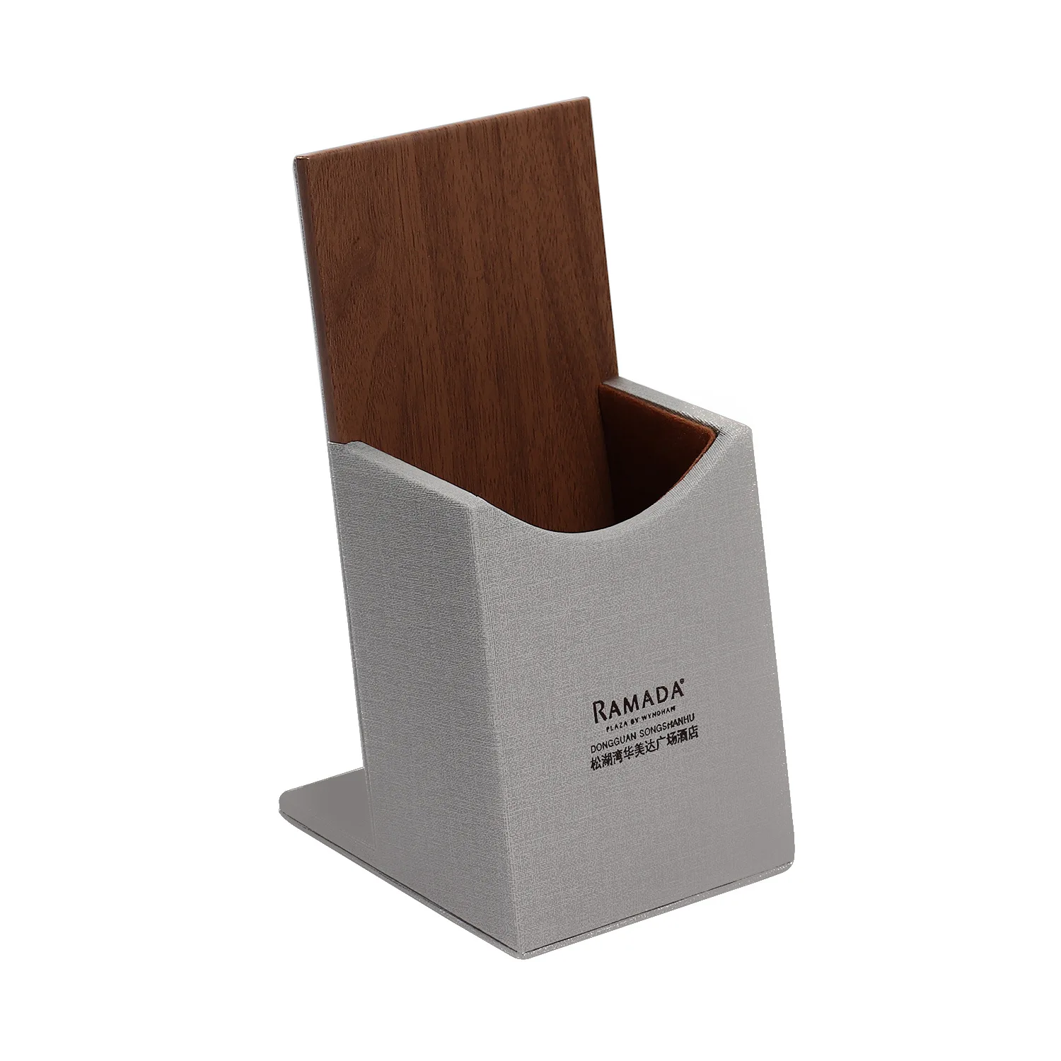 Logo Custom Hotel Guest Room Amenity Leather Hospitality Display Welcome Tray