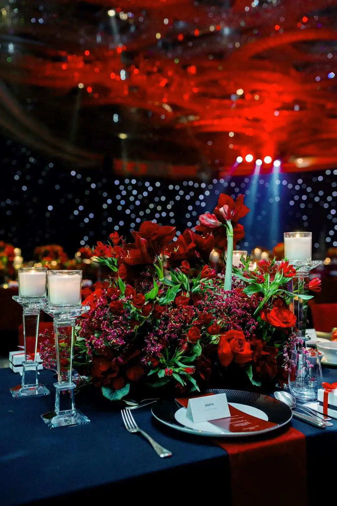 MH-1549 высокий хрустальный подсвечник с длинным стержнем элегантный центральные части