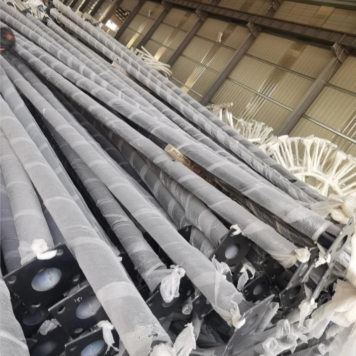 With CE certification 6m layout galvanized light pole lamppost base