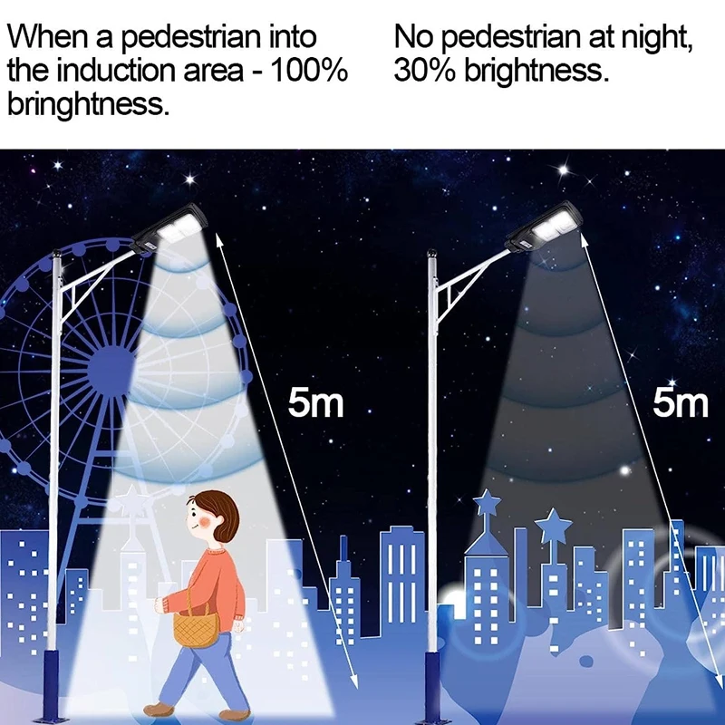 Outdoor Solar LED Street Light Waterproof Solaire Camping Rechargeable Lamp Solar Lights Outdoor Garden