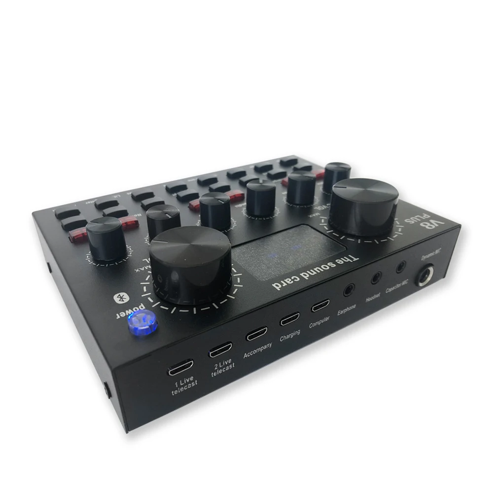 v8 plus Sound Card usb audio  interface V8 sound card