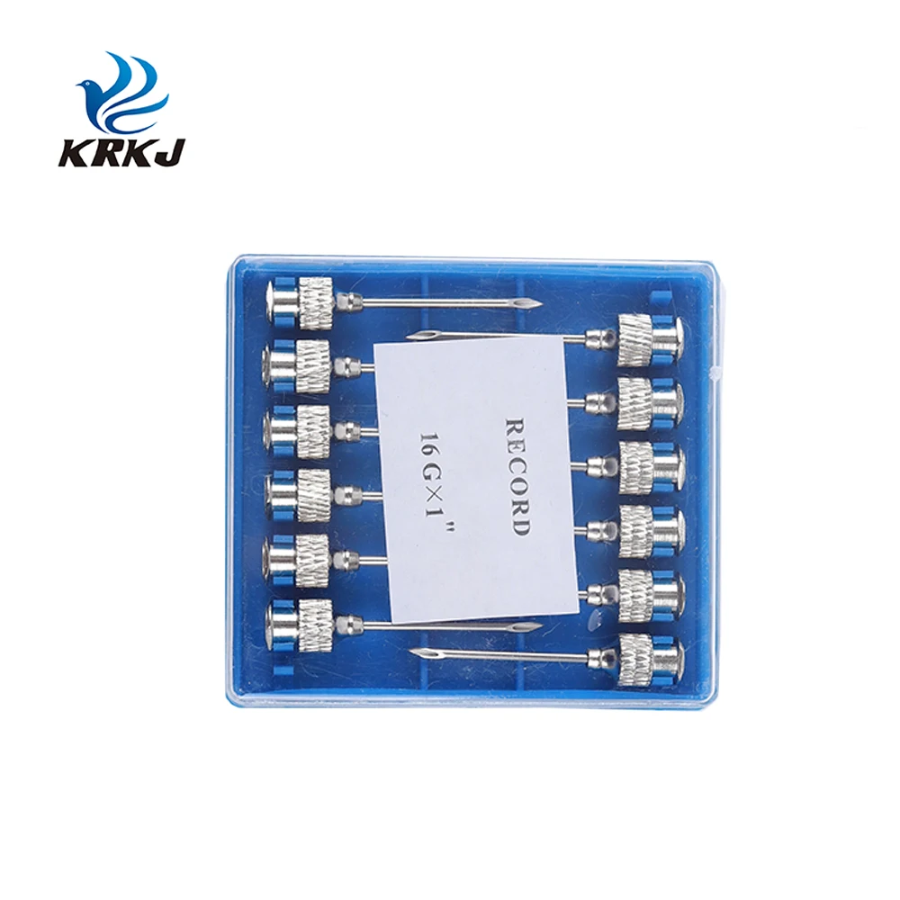 CETTIA KD405 round hub design luer lock hypodermic cattle syringe needle reusable stainless steel for pigs