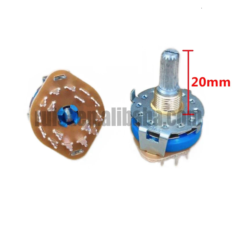 RUIST ALPS rotary band switch SRRM433700 4-pole 3-speed audio signal switching switch