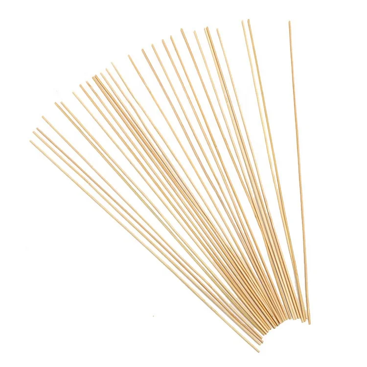 China Indian Machine Made Standard Size Raw Bamboo Agarbatti 1.3mm Incense Stick