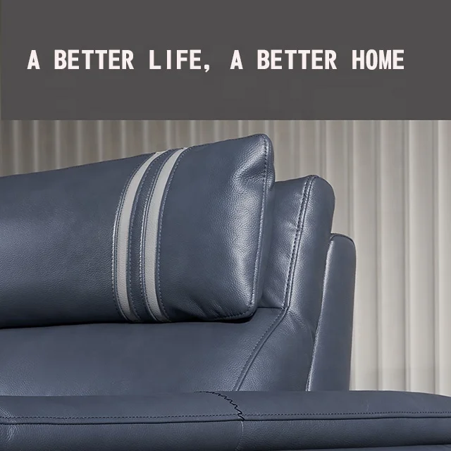 
Reclining Function Modern Style smart Sectionals sofaset corner l shape Couch leather sofa set furniture living room home couch 