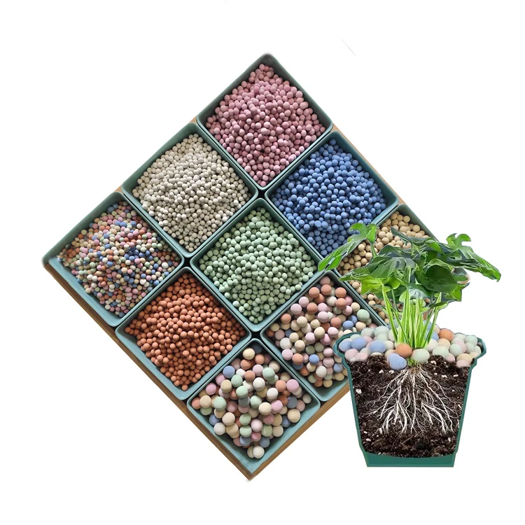 Hydroponics flower ceramsite Color Solid ceramsite clay pebbles