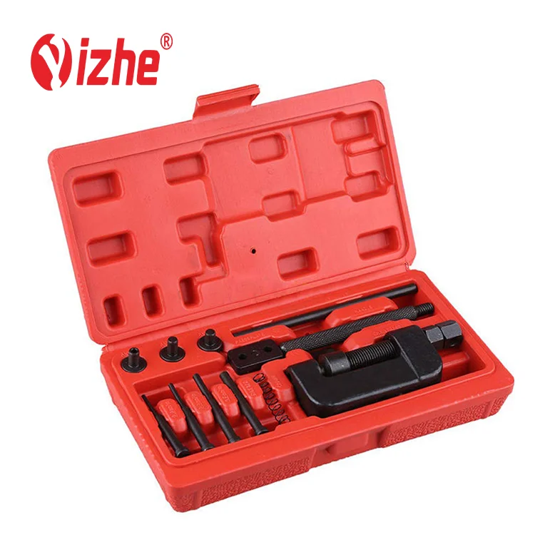 Motorcycle Heavy Duty Chain Breaker Cutter Riveter Tool Kit 520/525/530 Splitter