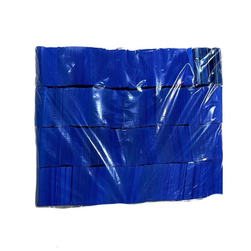 Wholesale 5*2cm tissue paper confetti metallic confetti paper PET PVC in bulk for confetti machines