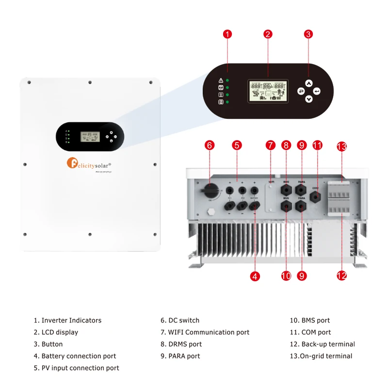 felicity solar price mppt solar charge controller inverter 10kva inverter with high voltage regulation