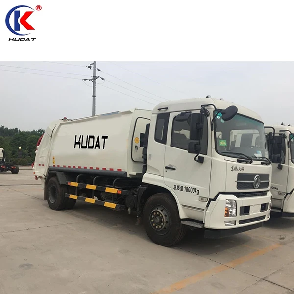 Rear-loading compression garbage truck with good quality for sale