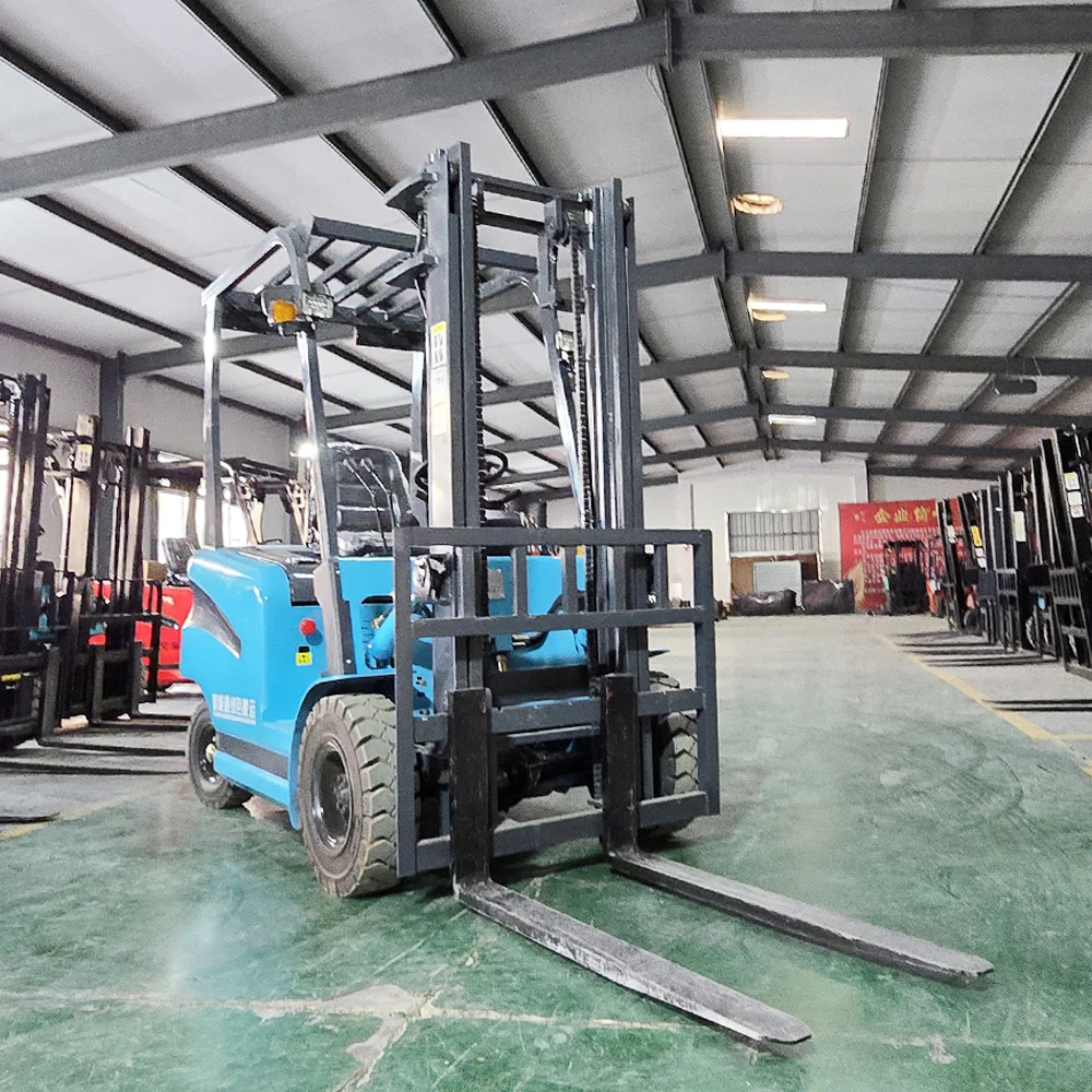 China New Hydraulic Stack Truck Small Fork Lift Pallet Stacker 1.5 Ton 2 Ton Electric Forklift