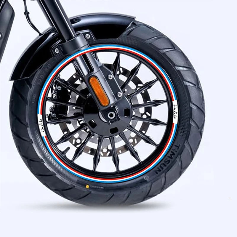 Waterproof 15-inch wheel film retro 16-inch motorcycle tire reflector sticker for Benda Chinchilla 300