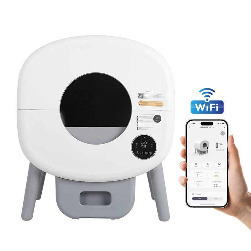 2024 Pet Products Supplier New Intelligent Automatic Smart Cat Litter Box Areneros Para Gatos Self Cleaning Litter Box For Cats