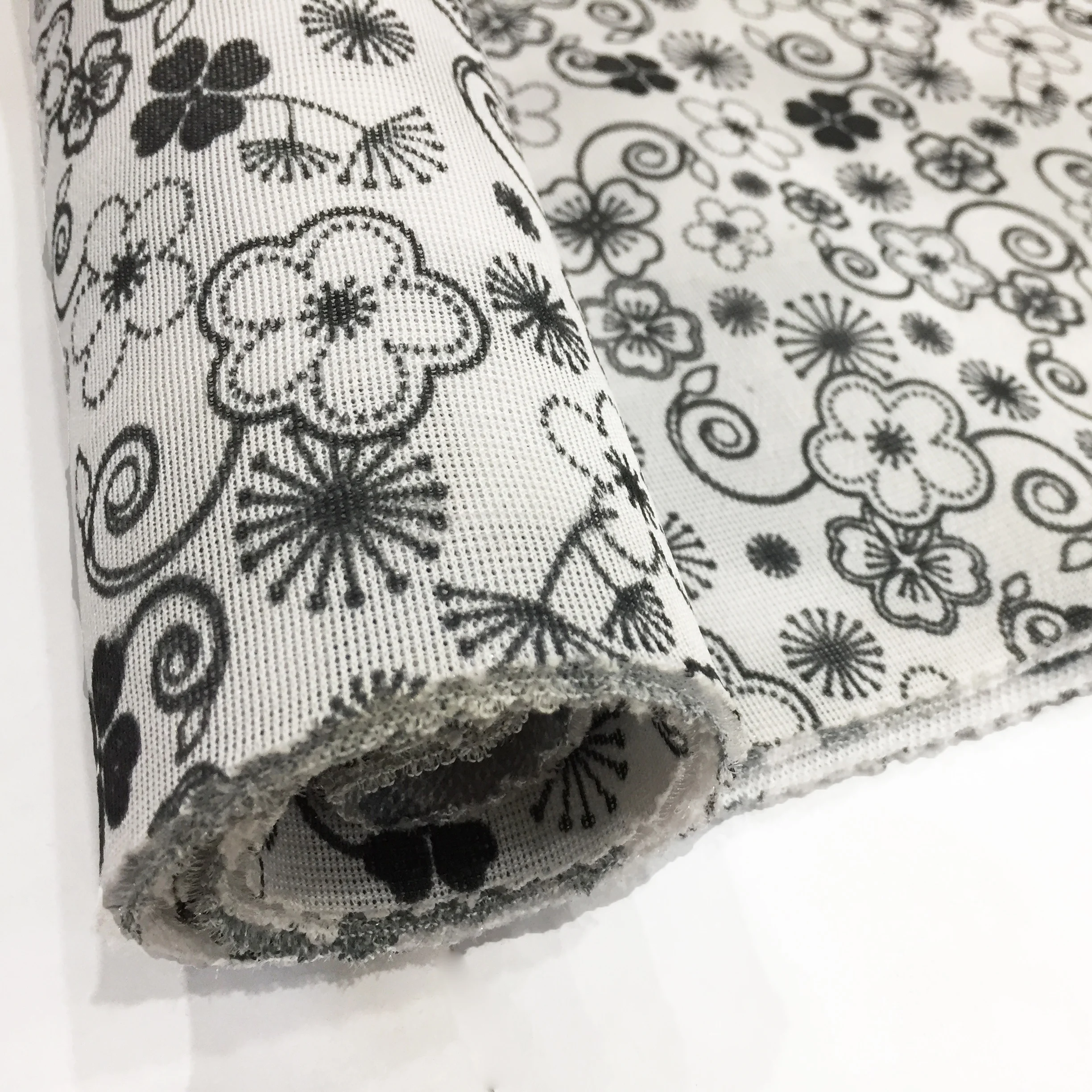 2022 New Sport Shoe Upper Fabric Material Sandwich Cloth With Flower Printing Air Mesh Fabric