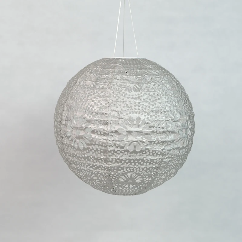 Weather-Resistant UV Rated coated paper fabric Handmade Outdoor paper Cylindrical Lantern