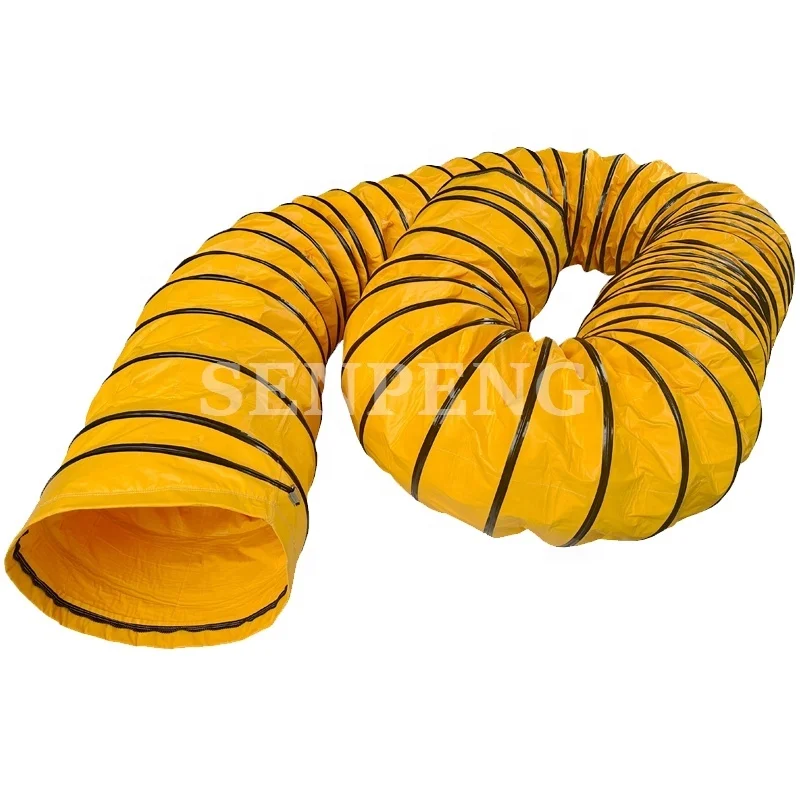Fire Resistant PVC Material Insulated Flexible Ductwork For Cool Air Delivery