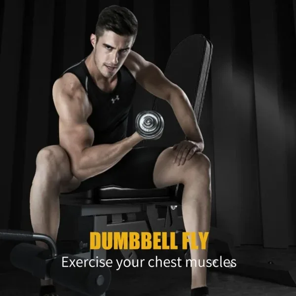 Adjustable Fitness Equipment  Gym Bench Multi-Purpose Incline Weight Bench Adjustable Strength Training Bench