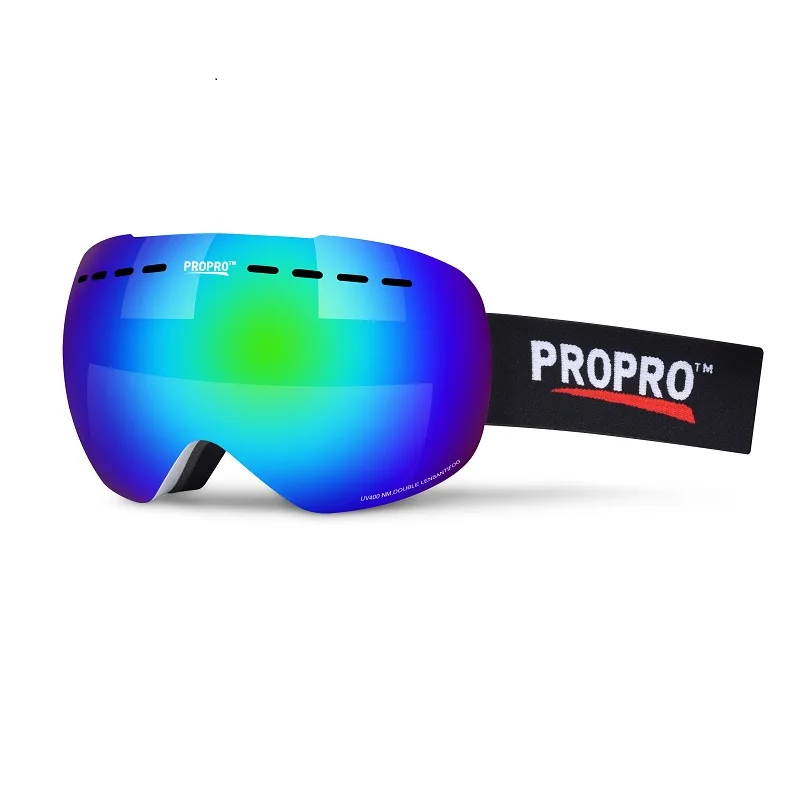 Professional Durable skiing Sports Eyewear Anti-fog lens snow ski Protector Detachable Mirror Coating