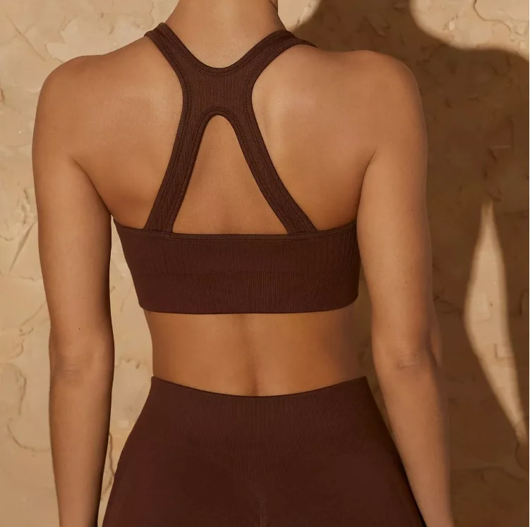 2022 Women 6 Piece Ribbed Yoga Set Zipper Natural Color Activewear Suit Jogger Seamless Sportswear Fitness Workout Gym Clothing