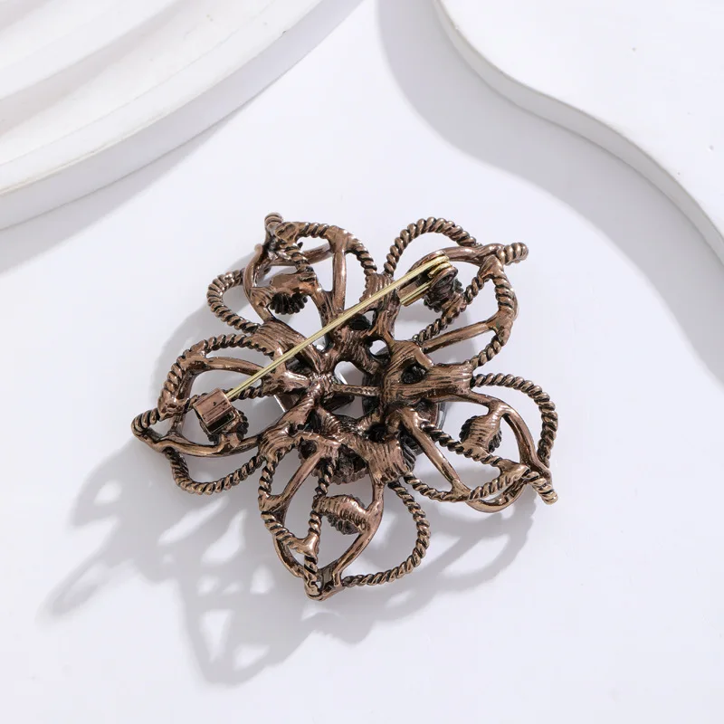 Gothic style jewelry wholesale vintage flower brooches big broaches women brooches