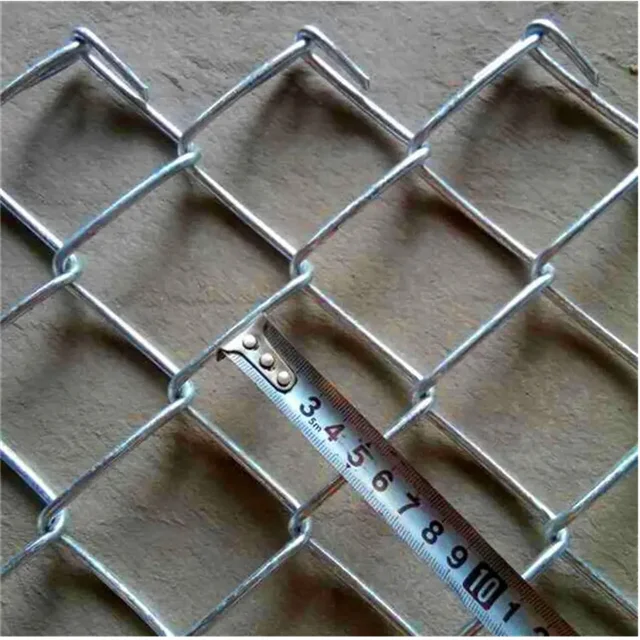 Heavy Galvanized 75*75mm Diamond Mesh Wire/ Cyclone wire 10 gauge/ Galvanized chain link cyclone iron wire fence