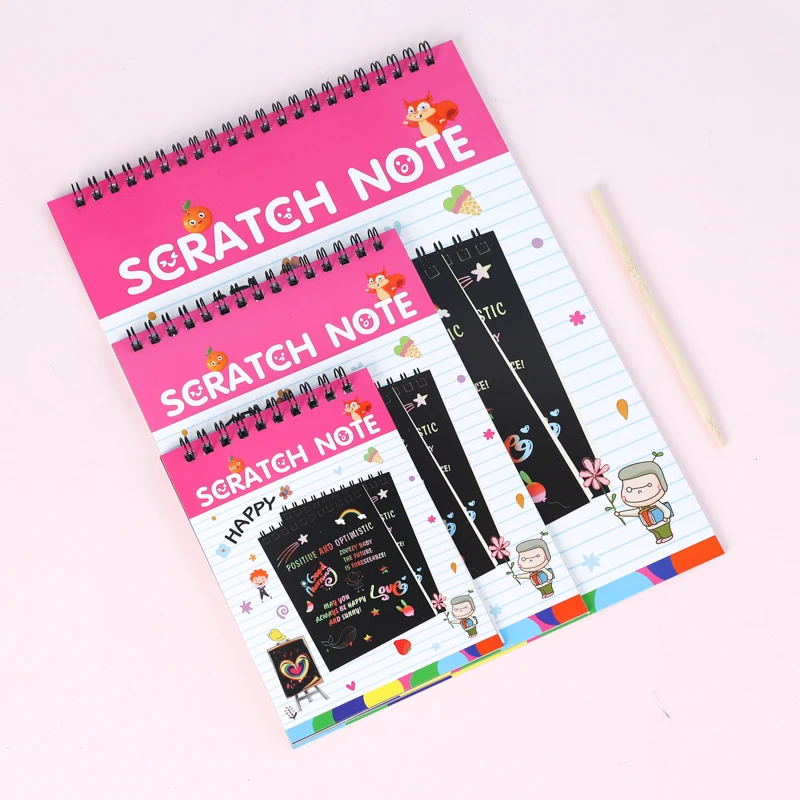 Colorful Scratch Note for Kids Rainbow Magic Scratch Drawing Books