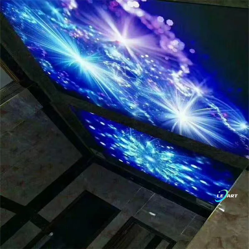 Commercial Wall and Roof Decor DIY Pattern Fibre Optic Star Ceiling Panel Led for Home Ceiling