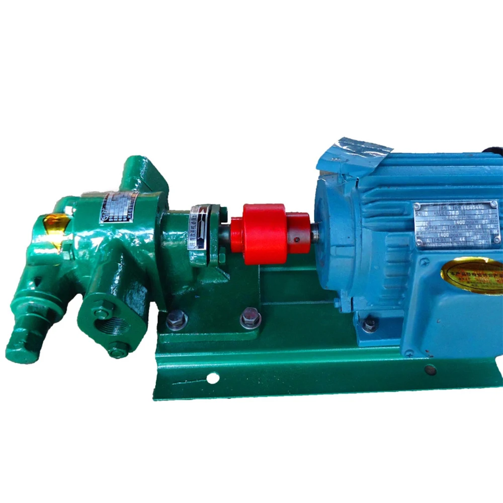 gear oil pump for transporting viscous liquids lubricating oil and crude oil