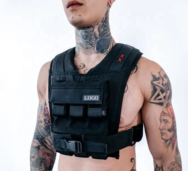 Custom Wholesale Fitness Lose weight Camouflage Adjustable Weight Vest Weight bearing fitness accessories training gym equipment