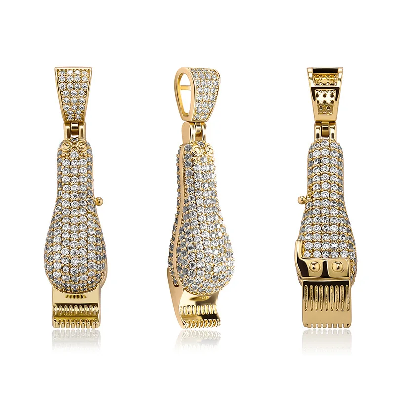 razor necklaces clipper britva kubicky privesek led nahrdelniky pro muze zeny