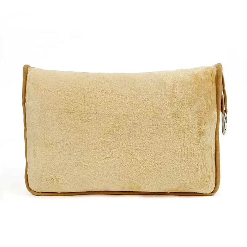 JiZe Premium Soft 2 In 1 Airplane Blanket With Soft Bag Pillowcase Hand Luggage Sleeve Backpack Clip Travel Blanket And Pillow
