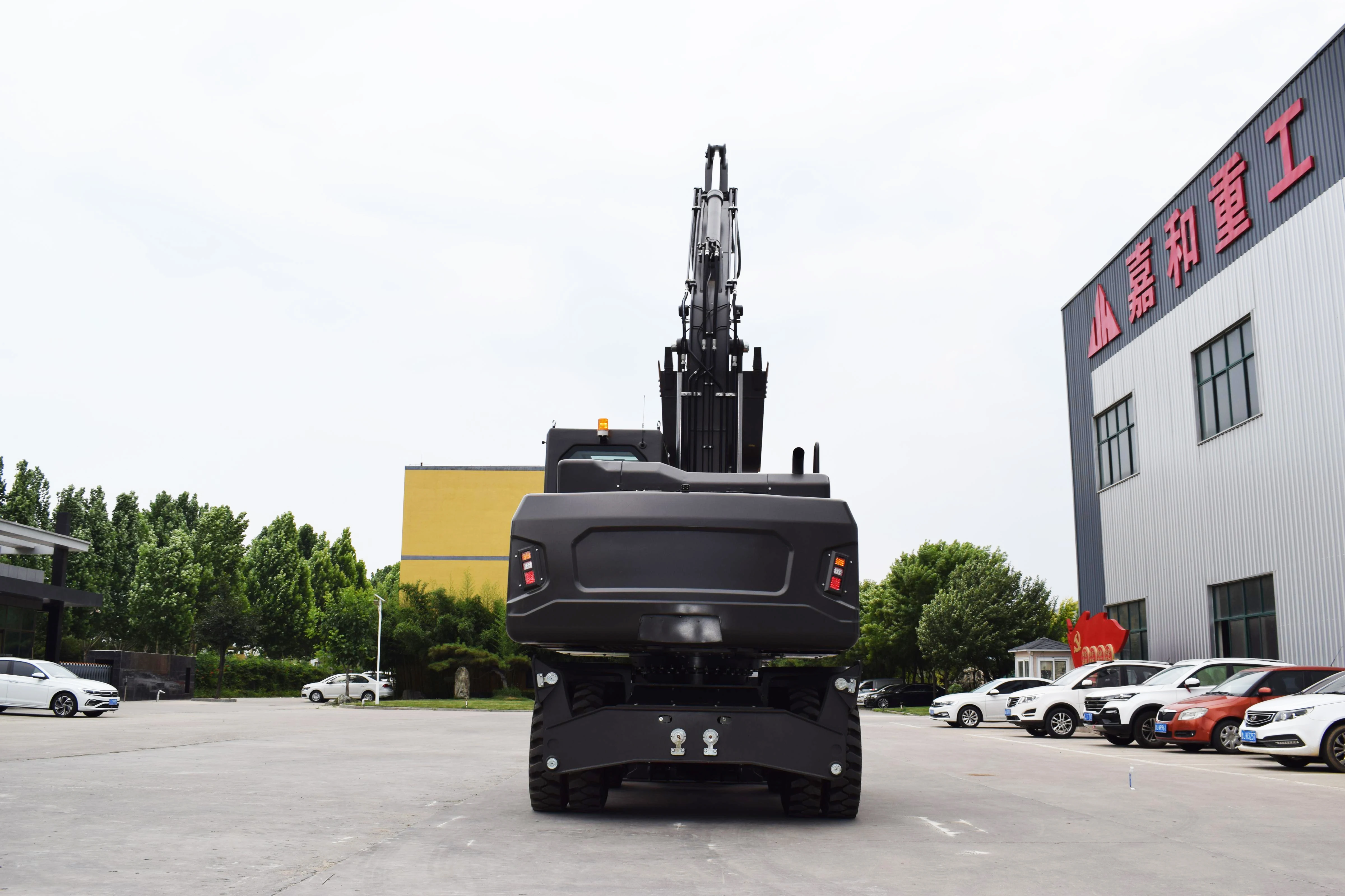 China  EPCN  New  EPA Small Wheel Excavator 8 Ton EPA Euro 5 KUBOTA  Engine 10 ton Four-wheel Drive Mini Wheel Excavator