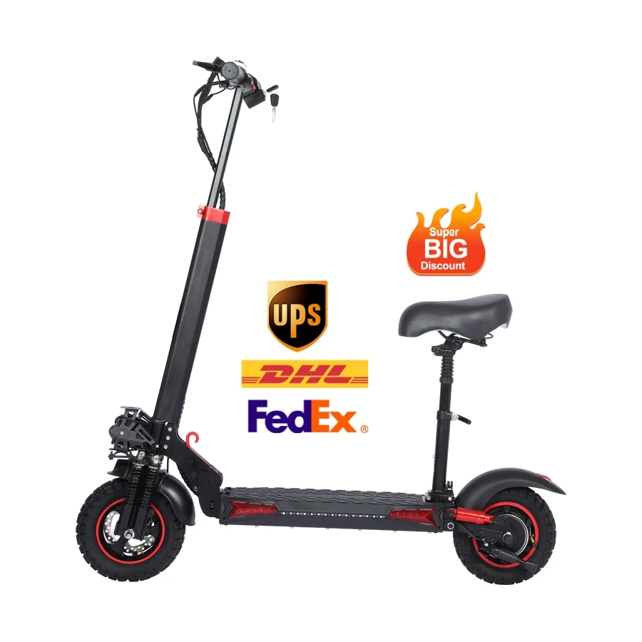 Fashion Design Good Quality EU warehouse fast 800w 45-50km Fast Speed Smart Display Foldable Adult Electric Scooter With Seat