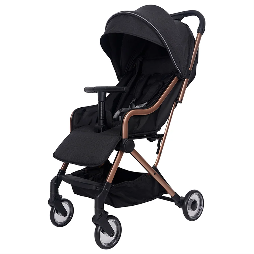 Factory Customized Deluxe Baby Child Kid Toddler Strolling Pram Walker Foldable Stroller