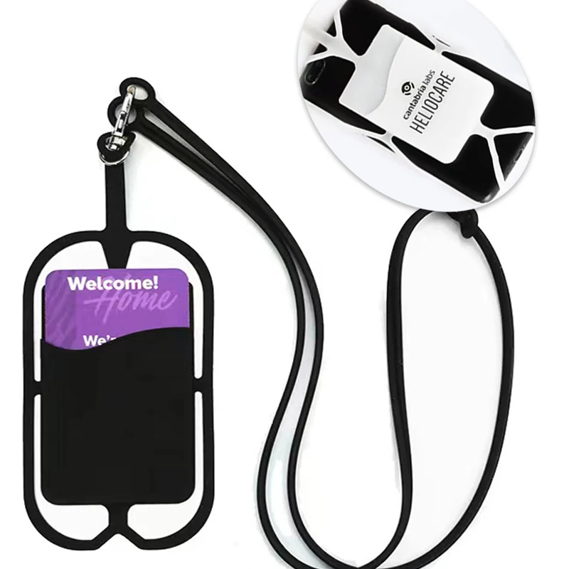 Universal Silicone Elastic Stick Adhesive Card Pocket A Promotional Gift