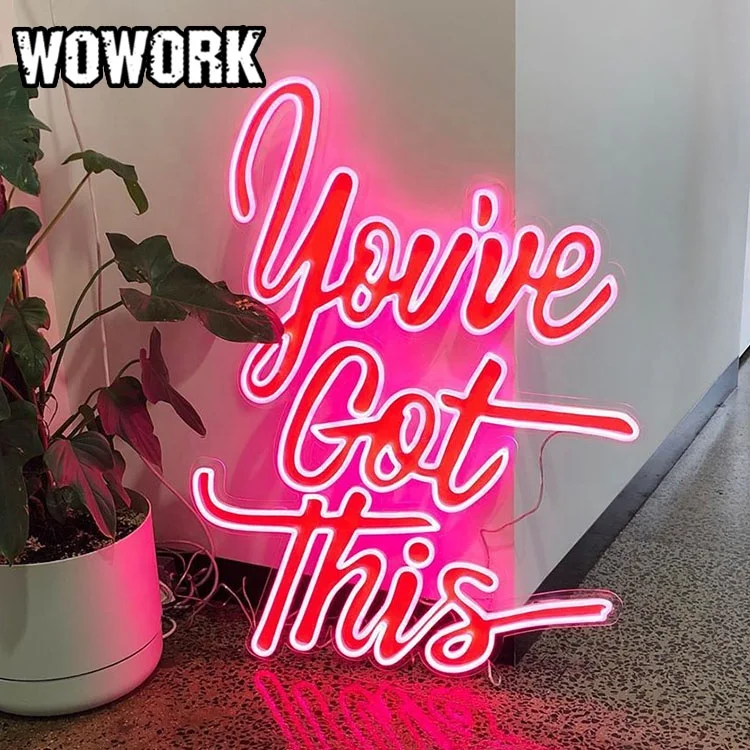 2025 WOWORK оптовая продажа светодиодная RGB с днем рождения на заказ слова гибкая неоновая вывеска для украшения вечеринки