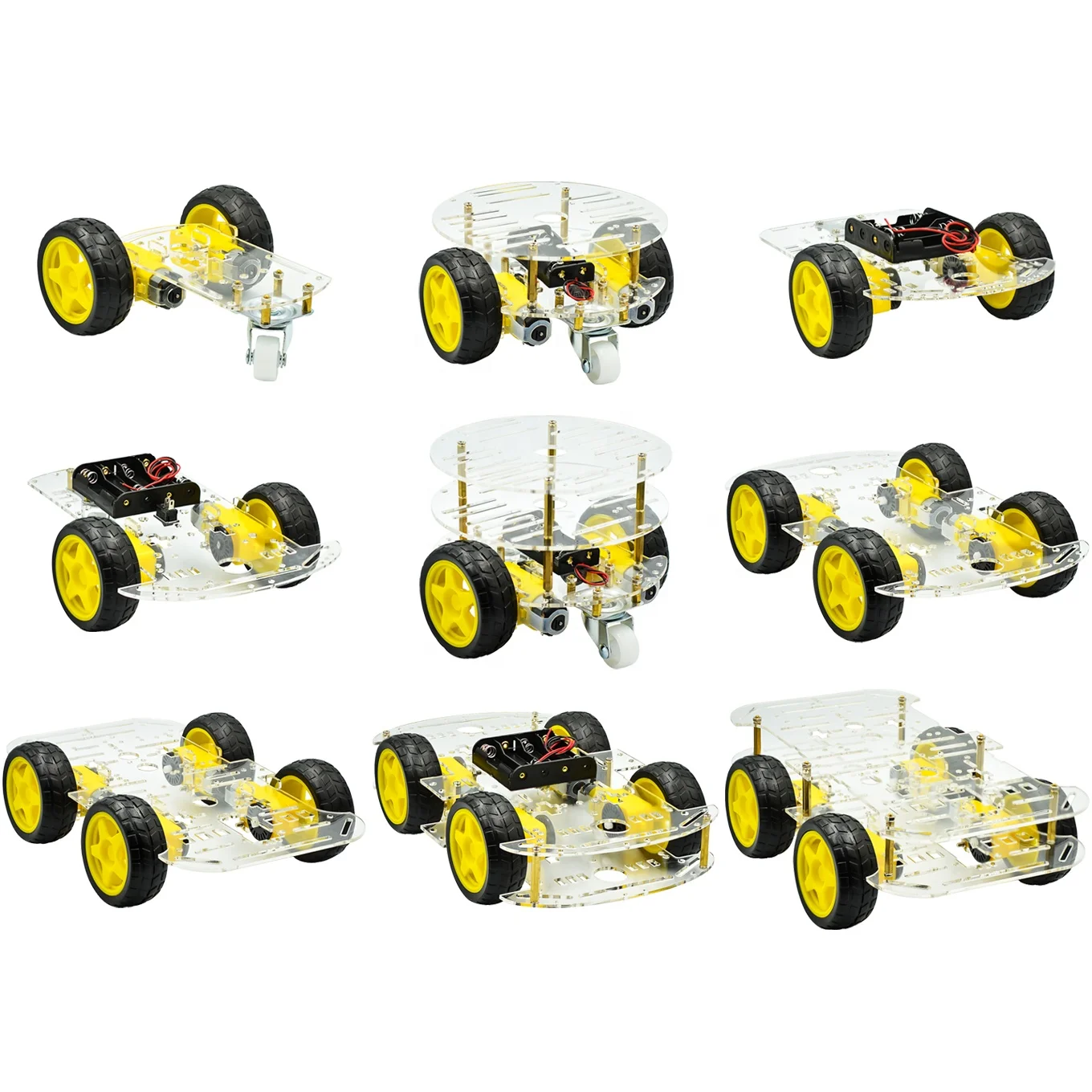 Avoidance tracking Motor Smart Robot Car Chassis Kit Speed Encoder Battery 2WD 4WD Ultrasonic module For Arduino