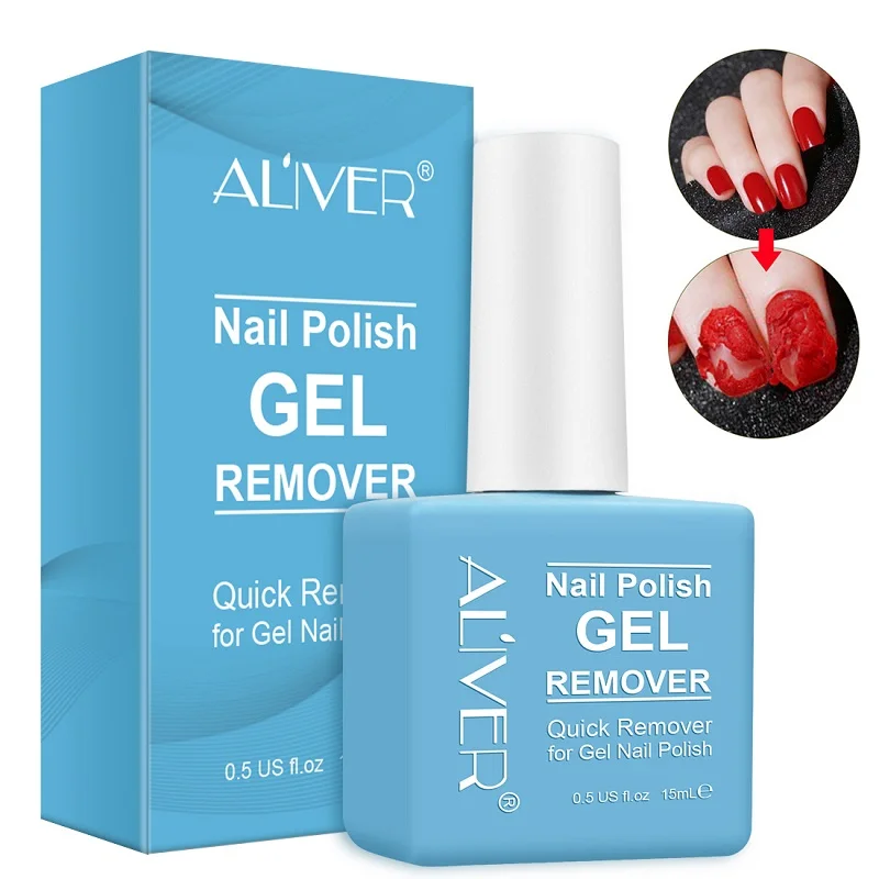 ALIVER cosmetics nail magic remover quickly remove nail gel burst uv gel nail polish remover