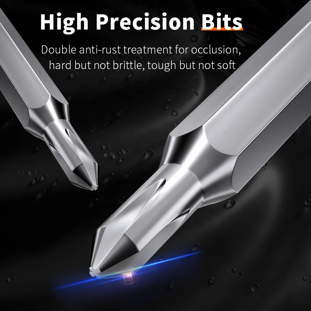 KS-882039 120 in1 Newest Lithium Battery Precise Screwdriver Set, Gray Bag Blue Edge Portable Repair Tools Kit for Computers