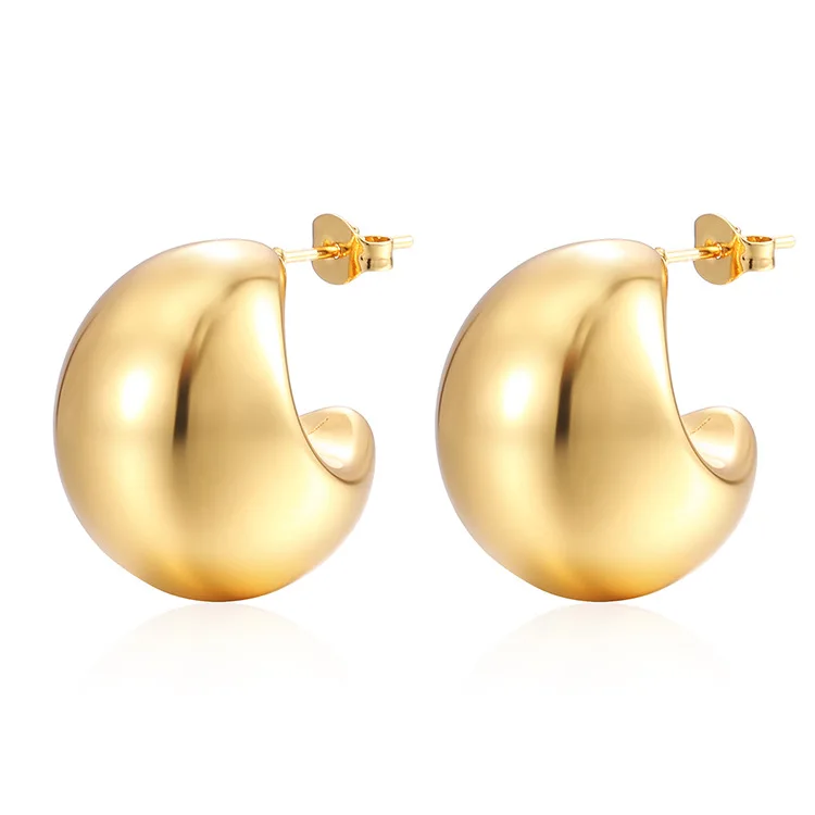 medical 316L stainless steel fancy hoop earring discount cheap clip one earring jewelry