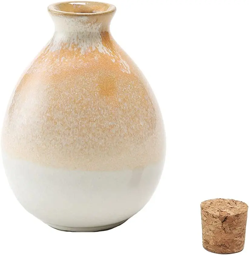 Реактивная глазурь Керамическая бутылка вина фарфоровый набор Саке ручной работы с пробкой