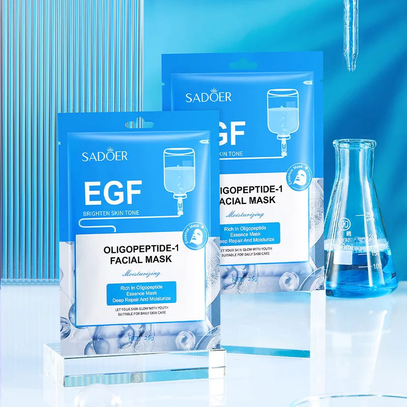 OEM SADOER private label Hyaluronic acid vitamin E oligopeptide organic skin care whitening beauty moisturizing facial mask