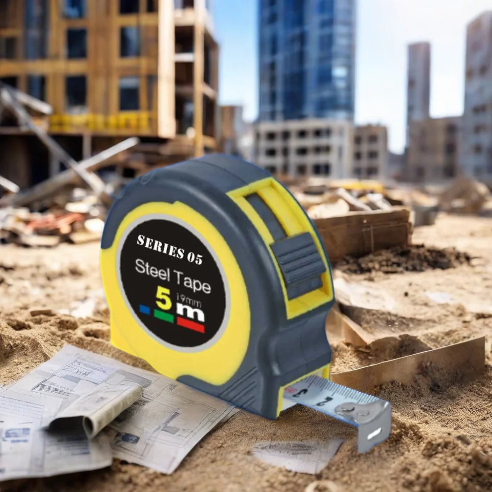 Series 05 2m-10m Steel Measuring Tape with Double Injection Case Durable Hand Tool